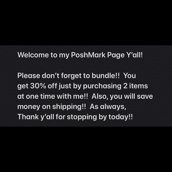 Welcome to My PoshMark Page Y’all! - Picture 1 of 1